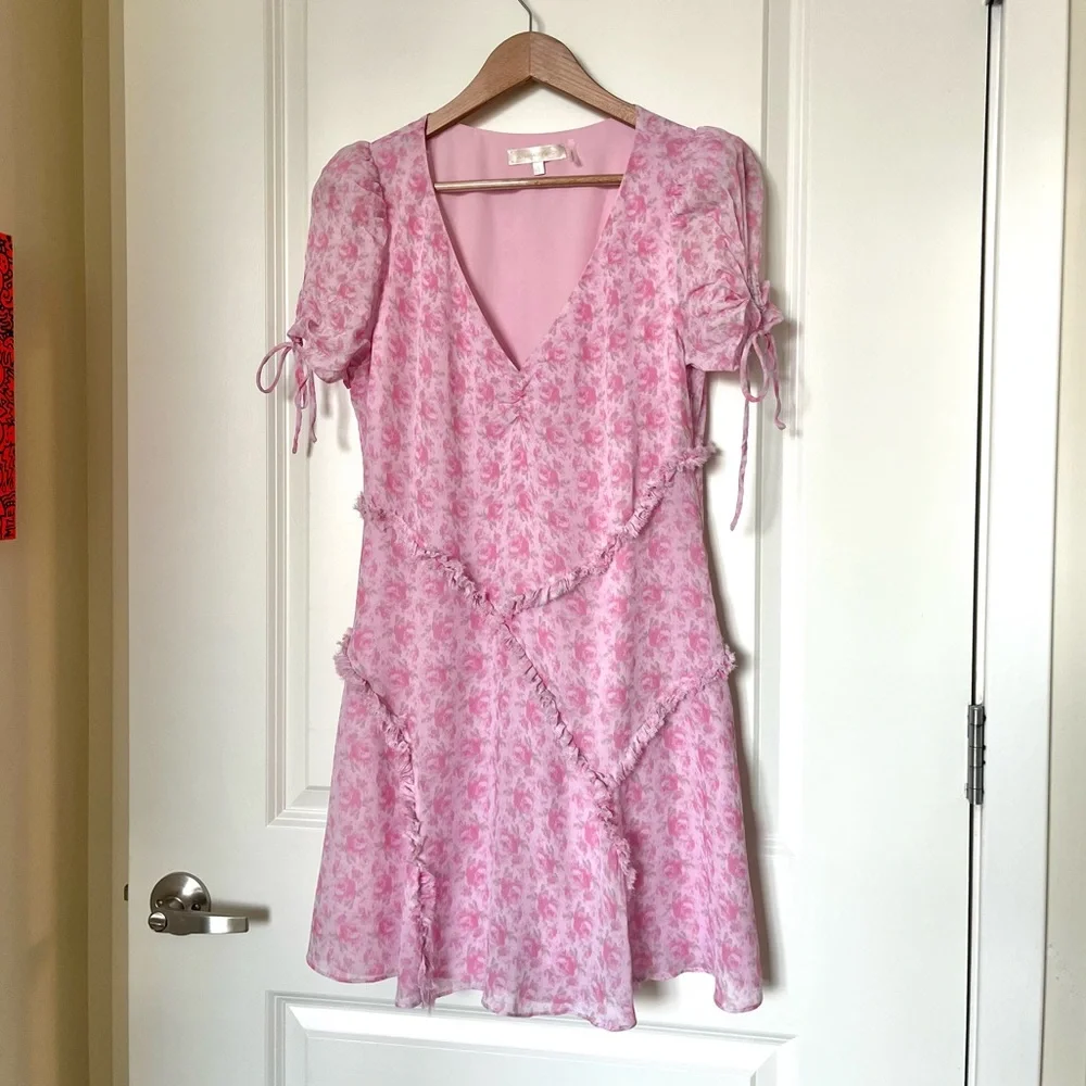 LoveShackFancy Posh Mini Dress Rose Patch - 6/8 - Picture 2 of 7